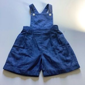 Rachel Riley short overalls. Blue/white  color. Size 18M